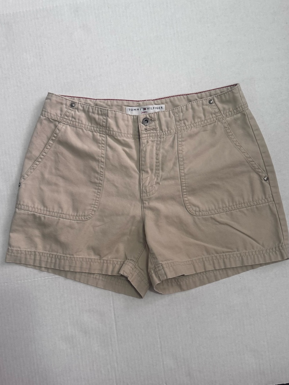 Tommy Hilfiger Women's Beige Utility Shorts